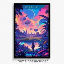 Movie Art Poster - Whimsical Bight (Psychedelic Trippy Retro Cartoon Film Print)