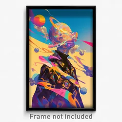 Art Poster - Fluid Realm (Psychedelic Trippy Weird 11x17 Print)
