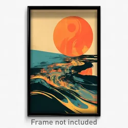 Russian Movie Poster - Normal Dunes (Russia Psychedelic Art Retro Film Print)