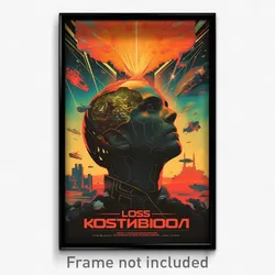 Russian Movie Poster - Lost Void (Russia Psychedelic Art Retro Film Print)