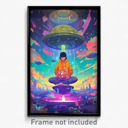 Movie Art Poster - Fluffy Shelter (Psychedelic Trippy Retro Cartoon Film Print)