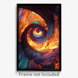 Art Poster - Warped Passage (Psychedelic Trippy Weird 11x17 Print)