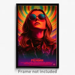 Russian Movie Poster - Girl Feeling Focused, Drab Sunglasses (Russia Art Print)