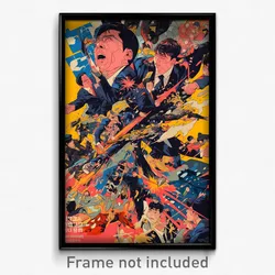 Korean Movie Poster - Outrageous Wire (Korea Psychedelic Art Retro Film Print)