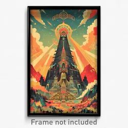 Russian Movie Poster - Major Belvedere (Russia Psychedelic Art Retro Film Print)