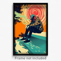 Art Poster - Active Summit (Psychedelic Trippy Weird 11x17 Cartoon Print)