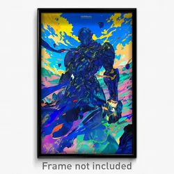 Anime Art Poster - Man Feeling Positive Wearing Glass Armored Dress (Print)