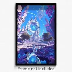 Art Poster - Unimaginable Ghetto (Psychedelic Trippy Weird 11x17 Cartoon Print)