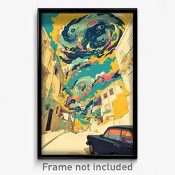 Russian Movie Poster - Shifty Passage (Russia Psychedelic Art Retro Film Print)