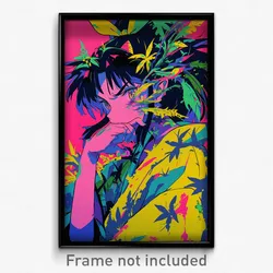 Anime Art Poster - Man Feeling Demoralized Wearing Fresh Tress Ribbon (Print)
