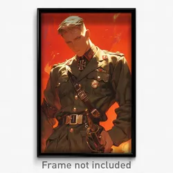 Art Poster - Man Feeling Self Conscious Wearing Taut Chaldea Uniform (Art Print)