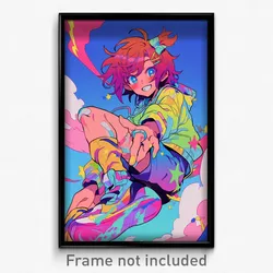 Anime Art Poster - Boy Feeling Love Wearing Gripping Pointy Footwear (Print)