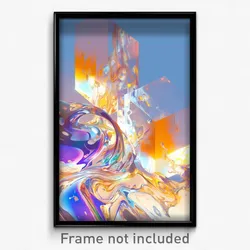 Art Poster - Cloudy Plastic (Psychedelic Trippy Weird 11x17 Cartoon Print)
