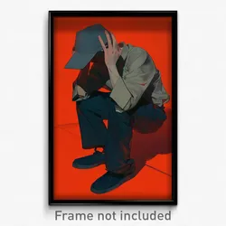 Art Poster - Man Feeling Depressed Wearing Flippant Edgy (Art Print)