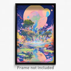 Art Poster - Nifty Geyser (Psychedelic Trippy Weird 11x17 Print)