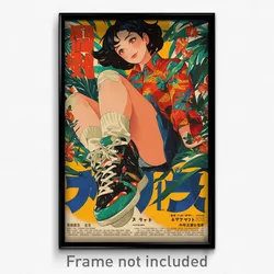Japanese Movie Poster - Girl Feeling Rattled, Silly Sneakers (Japan Art Print)