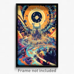 Movie Art Poster - Enchanted Armoury (Psychedelic Retro Weird Film Print)
