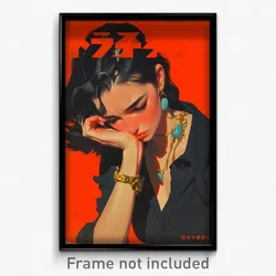 Chinese Movie Poster - Woman Feeling Contempt, Warm Shell Necklace (Art Print)
