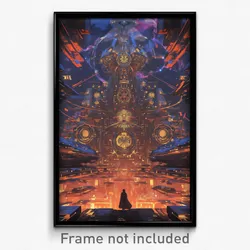 Movie Art Poster - Infinite Spaceship (Psychedelic Retro Weird Film Print)
