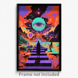 Movie Art Poster - Far Crypt (Psychedelic Trippy Weird Retro Cartoon Film Print)