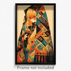 Russian Movie Poster - Girl Feeling Disgruntled, Acclaimed Patchwork Clothes