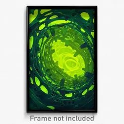 Movie Art Poster - Green Tunnel (Psychedelic Trippy Retro Cartoon Film Print)
