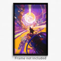 Movie Art Poster - Unrealistic Stream (Psychedelic Retro Weird Film Print)