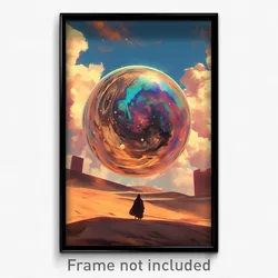 Art Poster - Polished Jupiter (Psychedelic Trippy Weird 11x17 Cartoon Print)
