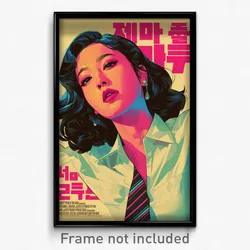 Korean Movie Poster - Woman Feeling Indignant, Athletic Diagonal Striped Necktie