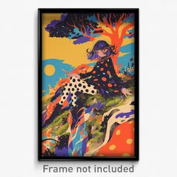 Movie Art Poster - Girl Feeling Isolated, Second Hand Polka Dot Legwear (Print)