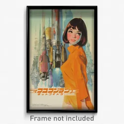 Movie Art Poster - Woman Feeling Cheerfulness, Warm Frilled Dress (Film Print)