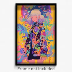 Anime Art Poster - Girl Feeling Admiration Wearing Drab Pinching Sleeves (Print)