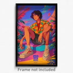 Korean Movie Poster - Noteworthy Leg (Korea Psychedelic Art Retro Film Print)