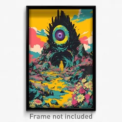 Movie Art Poster - Flowery Highland (Psychedelic Retro Weird Film Print)
