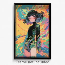 Art Poster - Boy Feeling Jealousy Wearing Glossy Leotard (Art Print)