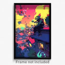 Art Poster - Gloomy Estate (Psychedelic Trippy Weird 11x17 Print)