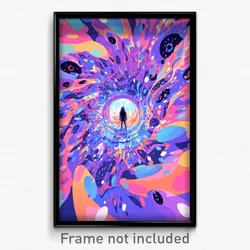Art Poster - Metallic Crypt (Psychedelic Trippy Weird 11x17 Print)