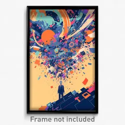 Movie Art Poster - Spectacular University (Psychedelic Retro Weird Film Print)