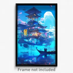 Art Poster - A Sunken Pirate Ship Guarded By Spectral Crew