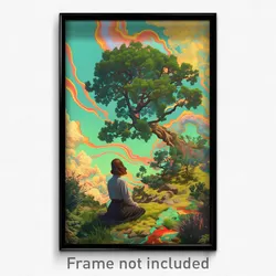 Art Poster - Spotless Lawn (Psychedelic Trippy Weird 11x17 Print)
