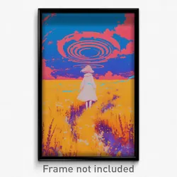 Art Poster - Beloved Fields (Psychedelic Trippy Weird 11x17 Print)