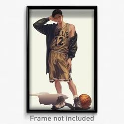 Anime Art Poster - Man Feeling Paranoid, Bronze Basketball Uniform (Print)