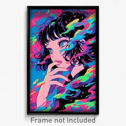 Movie Art Poster - Girl Feeling Humility, Old Fashioned Frilled Ribbon (Print)
