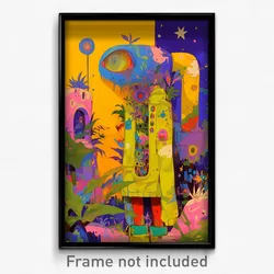 Art Poster - Unnatural Tube (Psychedelic Trippy Weird 11x17 Print)