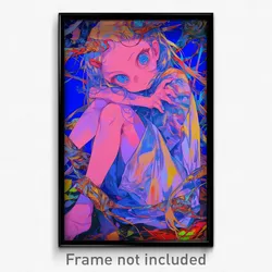 Anime Art Poster - Girl Feeling Self Respecting Wearing Silver Kigurumi (Print)