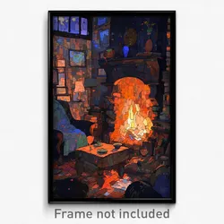 Art Poster - Great Hearth (Psychedelic Trippy Weird 11x17 Print)
