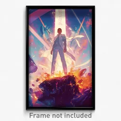 Movie Art Poster - Man Feeling Passion, Noteworthy White Ribbon (Film Print)