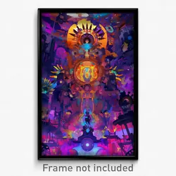 Art Poster - Ample Cellar (Psychedelic Trippy Weird 11x17 Cartoon Print)