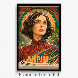 Russian Movie Poster - Woman Feeling Glumness, Gorgeous Red Sweater (Art Print)