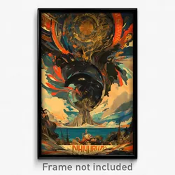 Russian Movie Poster - Mysterious Storm (Russia Retro Film Art Print)